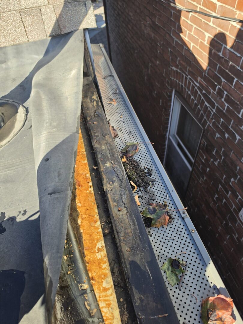 Gutter with leaf guard
